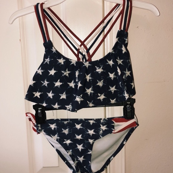 Xhilaration Other - USA Stars and Stripes swimsuit